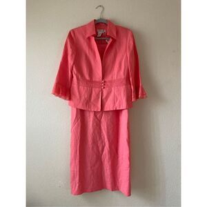 Cold water creek‎ linen dress and jacket set 10 petite